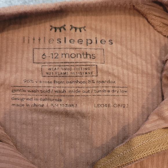 Little Sleepy Spiced Ribbed Zippy - Picture 3 of 3